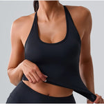 Women Sports Underwear Beautiful Back Cross Back Fitness Sports Bra Top Gym Yoga Athletic Tight Workout Jog Soft With Chest Pad