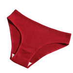 4Pcs/Set Cotton Panties For Women Low Rise Underwear Breathable Briefs Solid Color Sports Underpants Female Lingerie