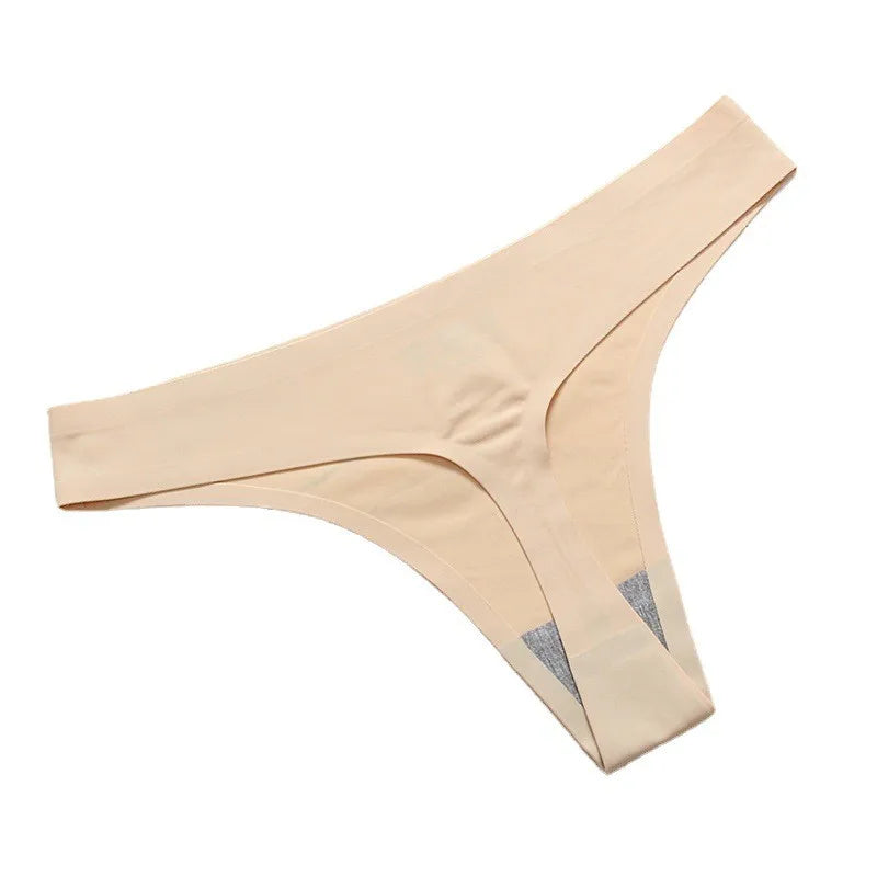 10Pcs/Set Panties G-string Women Seamless Ice Silk Underwear Female Bikini Lingerie Soft Sports Thongs Low Waist Pantys
