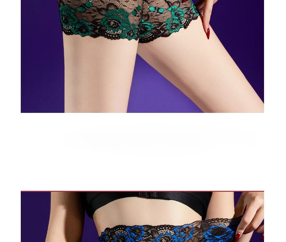 High Lace Waist Sexy Panties 5D Oil Shiny Glossy Sheer See Through Boxers Package Hip Boyshort Woman Safety Shorts Underwear