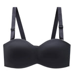 Women's Non-Padded Strapless Bra Invisible Bra Minimizer Support Unlined Strapless Bra Big Size Anti-slip B-CD E F G 32-40 42 48