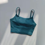 Women's yoga sports bra, small camisole vest integrated fixed gathering sports and fitness bra