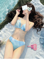 Swimsuit Women's New Split Four-piece Set Sexy Pure Desire High Value Seaside Hot Spring Vacation Bikini