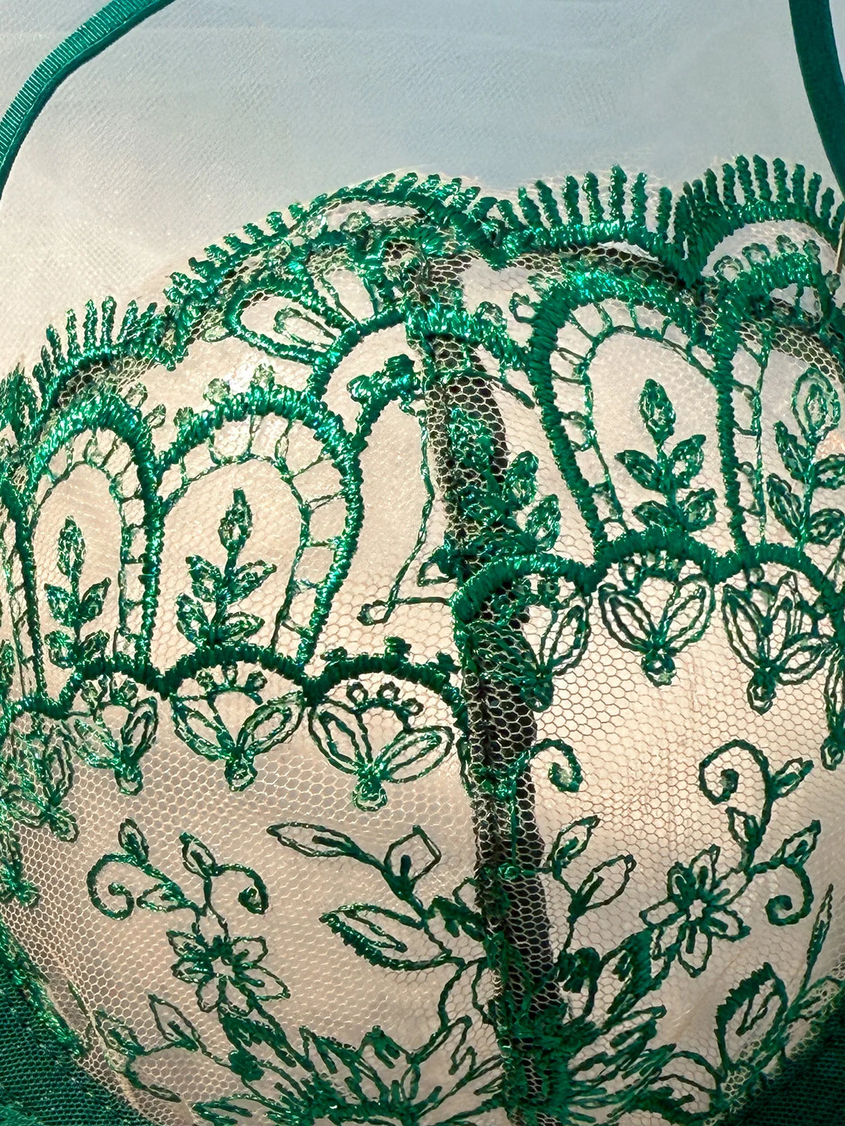 2-Piece Green Sexy Lingerie Set, An Experience of Daily Intimate Life That Is Both Pure and Exudes Allure ZA824057