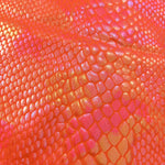 Shiny Orange Snakeskin Print Swimwear Women Sexy U Neck Slimming Backless Bathing Swimming Suit One Piece Swimsuit 2025 Monokini