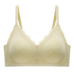 New Top Lace Seamless Women's Underwear Small Chest Gathered Non-slip No Steel Ring Sexy Sling Beautiful Back Bra Thin Section