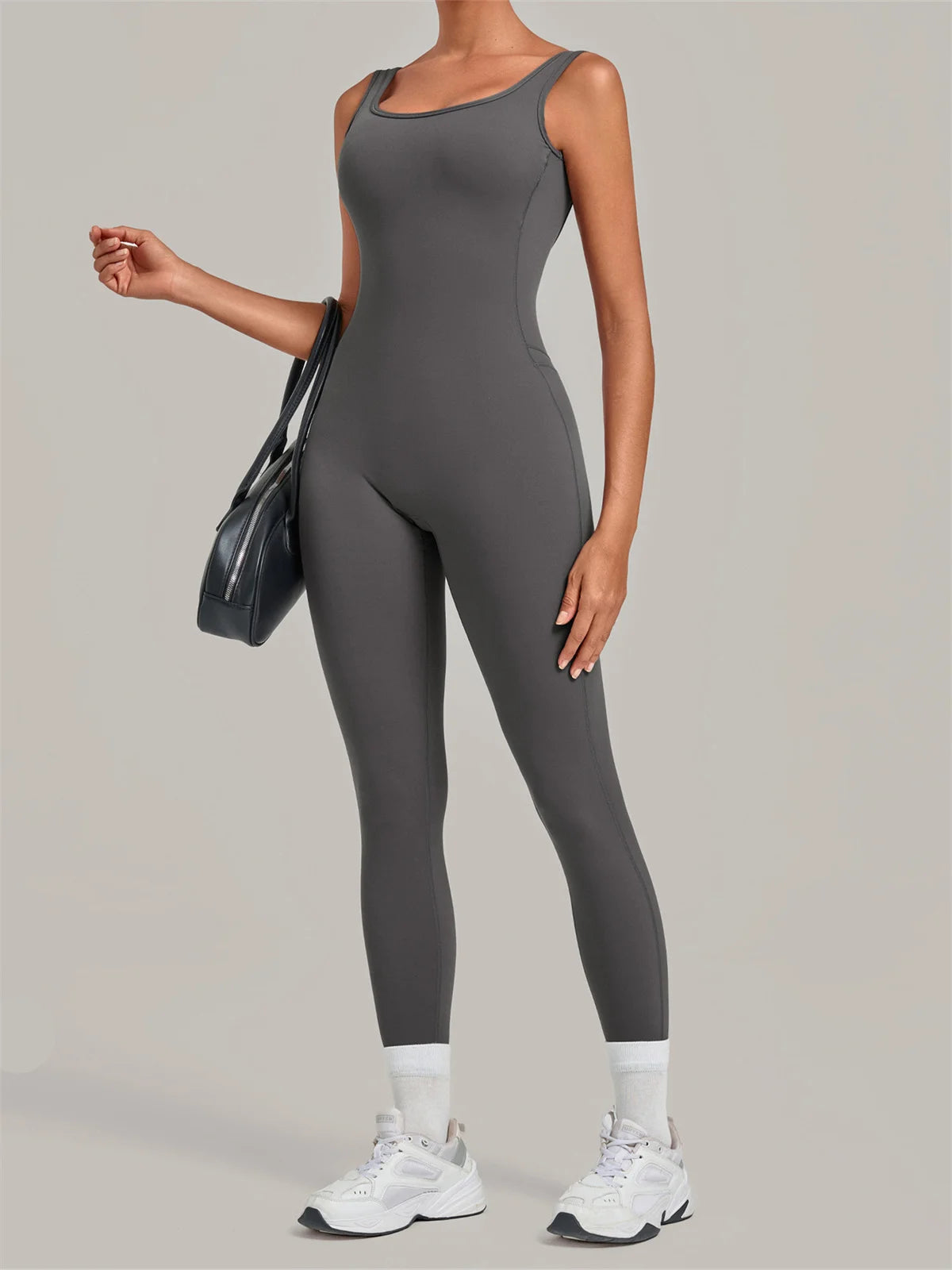Summer Tight Yoga Jumpsuit Women Hollow Out Exposed Back Fitness Clothing Outwear Gym Running Workout Sports One Piece Suits