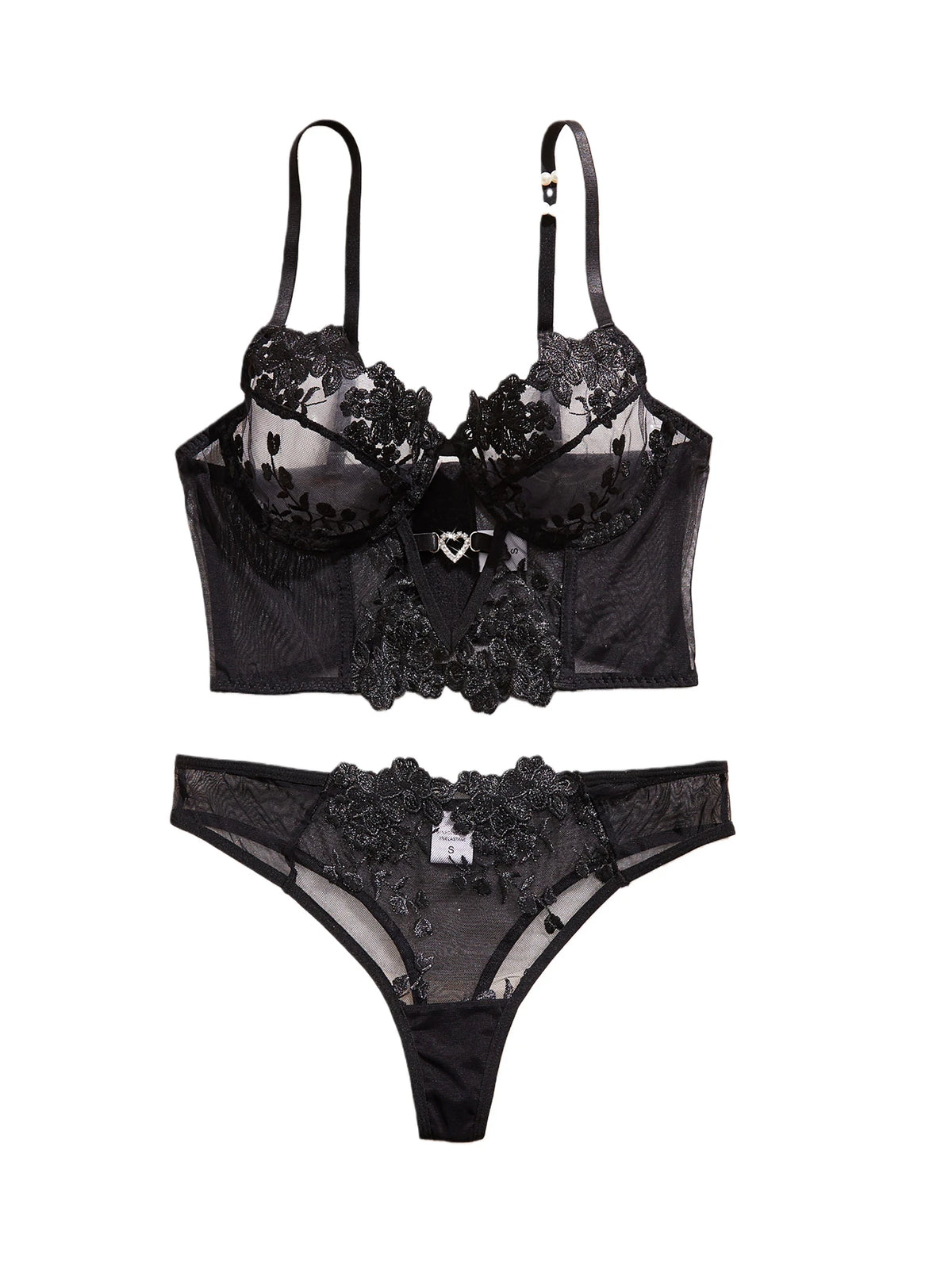 Sexy Large Size Lingerie Women Bra Set Girl Floral Lace Underwear Set Underwire Brassiere Push Up Outfit Delicate Bra Kit