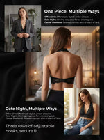 Women's Black Lace Halter Bralette Front Clasp V-neck Sheer Wireless Bra Sexy Elegant All-over Lace Lounge Top A563