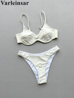 New Sexy Underwired Bikini Female Swimsuit Women Swimwear Two-pieces Bikini Set Brazilian Padded Bather Bathing Suit Swim V7743