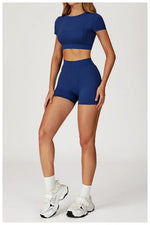 New Yoga Set 2Pcs Women No Logo Tank Tops High Waist Seamless Shorts Workout Outfit Fitness Gym Clothes Workout High quality