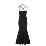 Backless Lace Up Trumpet White Party Dress Vestidos Para Mujer Sexy New in Long Dresses 2025 Spring Summer Elegant Sundress