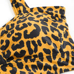 Vintage Black Leopard Print Bikini Set 2025 Women Drawstring Side High Waist Panties Swimsuit Bathing Suit Swimwear Beachwear