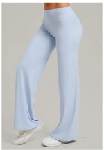 Women's Pilates Straight Yoga Pants Leggings Versatile Loose Wide-Leg Running Sports Fitness Hip-Lifting High Waist Trousers