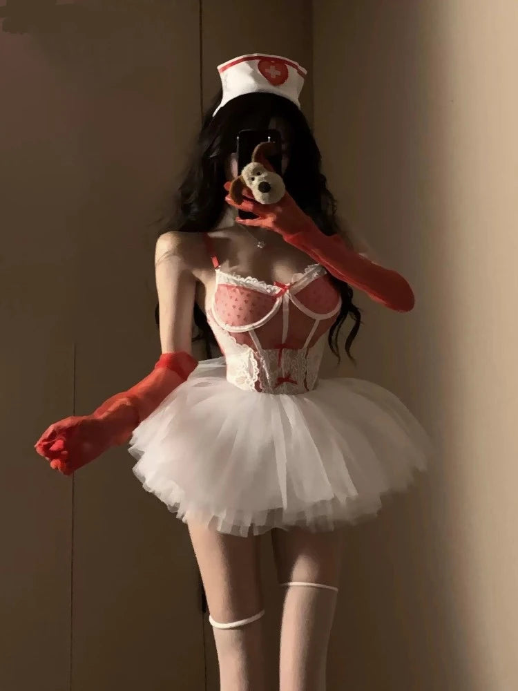 Sexy Halloween Game Costume Women's Rabbit Role-Play PU Leather Suit Underwear Bras Accessories Domestic Stock Available