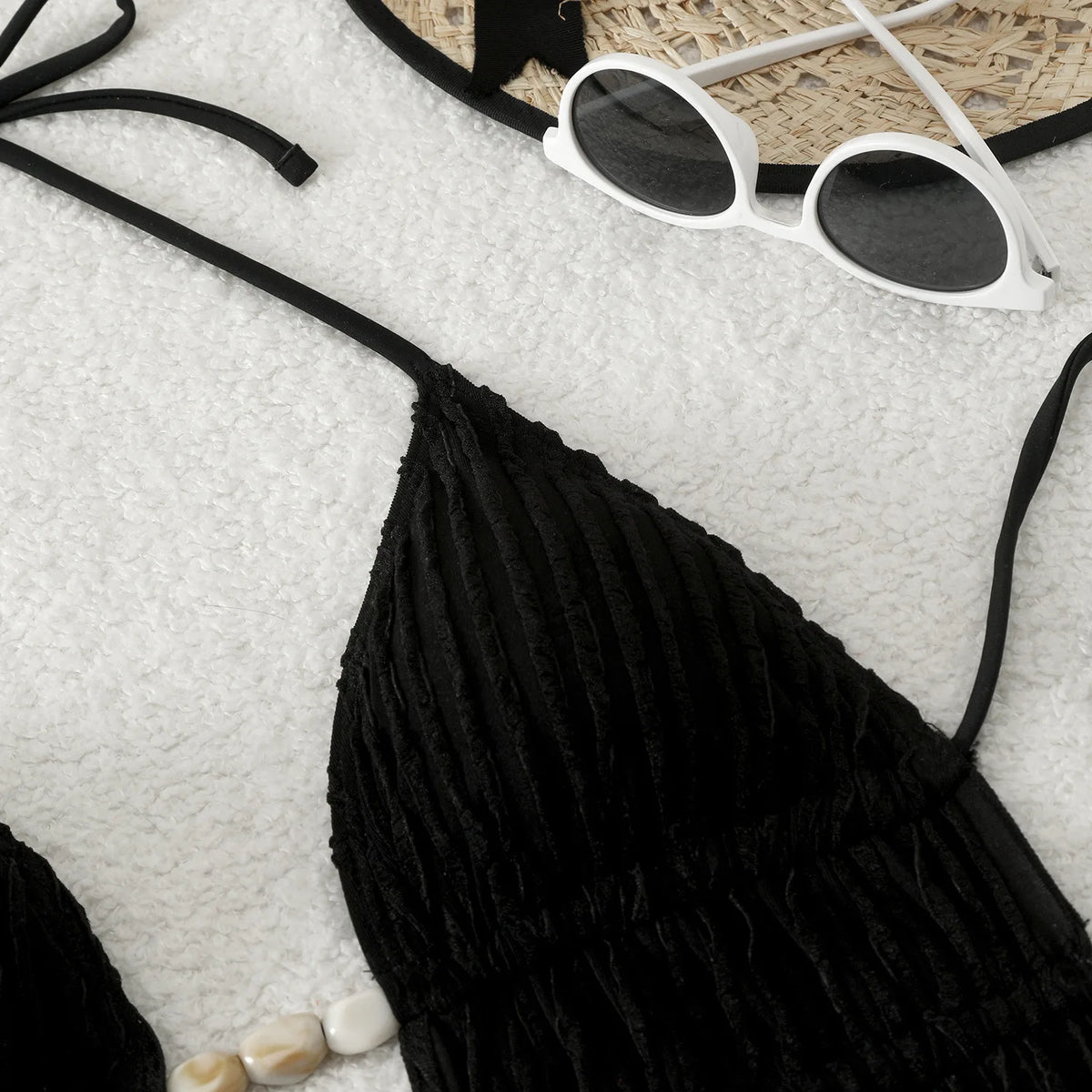 New Sexy Shell Linked String Bikini 2026 Women Swimwear Female Swimsuit Two Pieces Thong Bikini Set Bather Bathing Suit Beach
