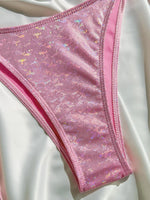 Sparkling Glitter Halter Bow Bikini Female Swimsuit Women Swimwear Two-pieces Bikini Set High Cut Bather Bathing Suit Swim Lady