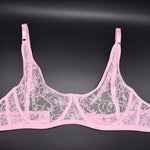 Plus Size Bras For Womens Underwear Underwired Lace Hollow Out Bra Embroidery Sexy Lingerie Brassiere BH Tops 5 Colors