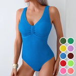 Black One Piece Swimsuit Female 2026 Crinkle Swimwear Women Slim Bathing Suits Summer Beach Wear Sports Monokini Swimming Pool