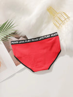 Women's High Waist PantiesLetter Elastic Waistband Soft Ribbed Fabric Comfortable Briefs for Daily Wear women bra K2809