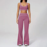 Yoga Suit 2PCS Women Tracksuits Sports Outfits Gym Clothes Running Sports Bra Suits Female Workout Yoga Clothes Athletic Wear