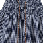 Korean Women's Casual Shorts With Elastic Waist And Drawstring Pleated Plaid A-line Wide-leg Hot Pants For Trendy Girls EHL7