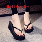 Women Platform Flip Flops Big Size 42 Summer Wedges Shoes Soft EVA Female Indoor Street SlippersLadies Leisure Beach Slides