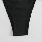 Solid Color Stretch Rope Butterfly Jewelry Bikini Sexy Split Triangle Bag Straps Swimsuit Women Maillot De Bain Femme 2 Pieces