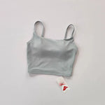 Women's yoga sports bra, small camisole vest integrated fixed gathering sports and fitness bra