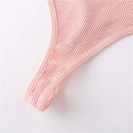 3Pcs/Set Women Cotton Thongs Panties Sexy Low Waist G-String Briefs Ladies Brazilian Lingerie Girls Breathable Intimates Bikini