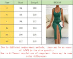 Women's Spring/Summer Faux-Button Knit Tank Dress, Slim Fit Sexy V-Neck Slit Bodycon Dress for Daily & Party Wear