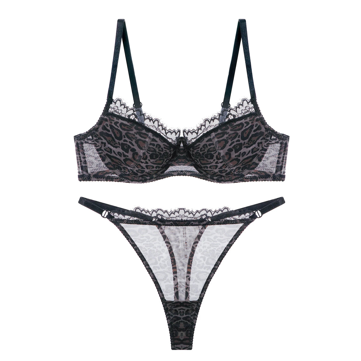 Leopard Print Bra for Women Sets High Quality Backless Sexy Hot Bra Brief Sets Lace Push-up Underwear Women's Intimates