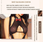 Toucheart Sexy Uniform Temptation Jumpsuit For Women Cosplay Mesh Plaid Perspective JK Sex Suit Mesh Patchwork Uniform Set New