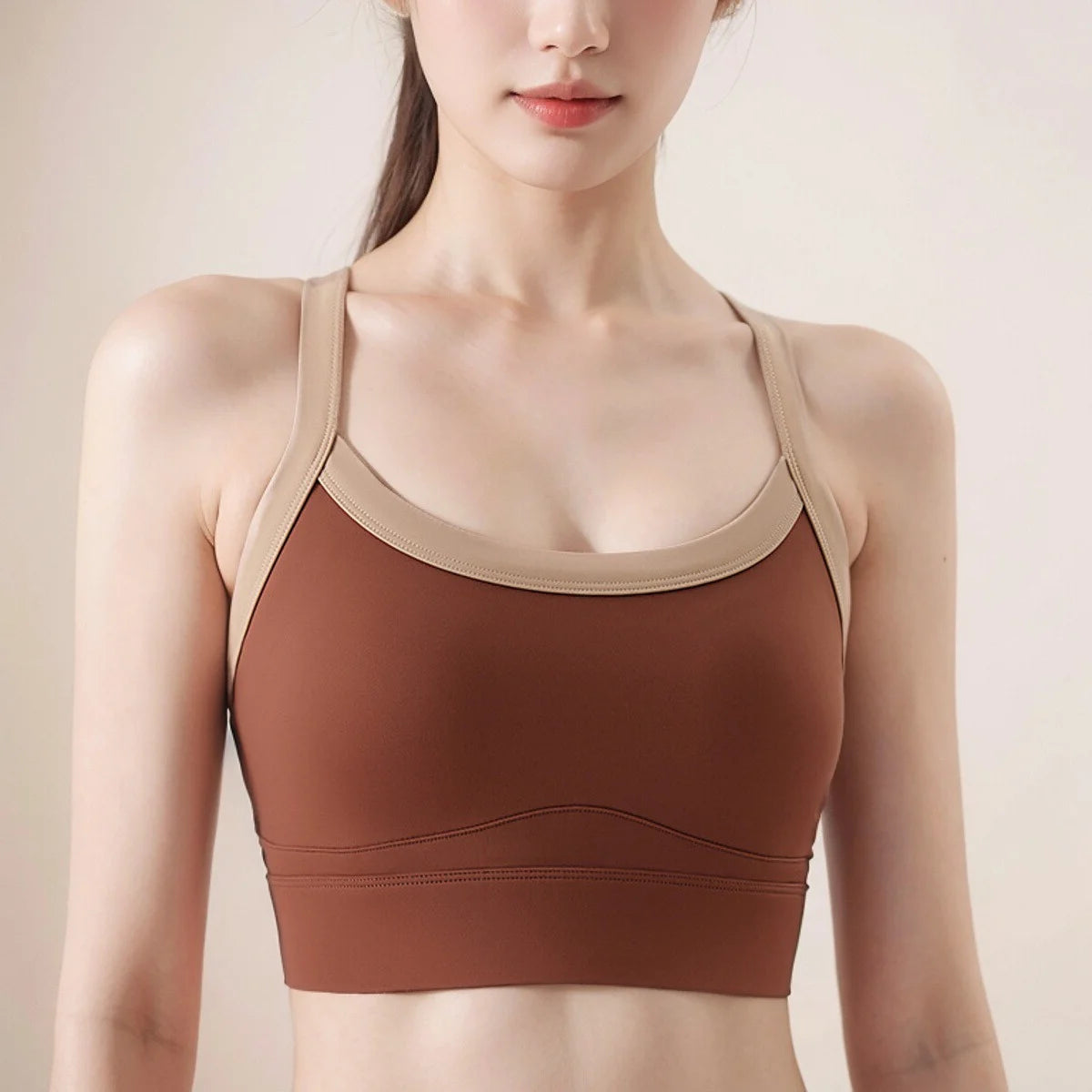 New Selling High Strength Sports Underwear Women's Shock-proof Cross Back Yoga Wear Sports Bra Fitness Vest