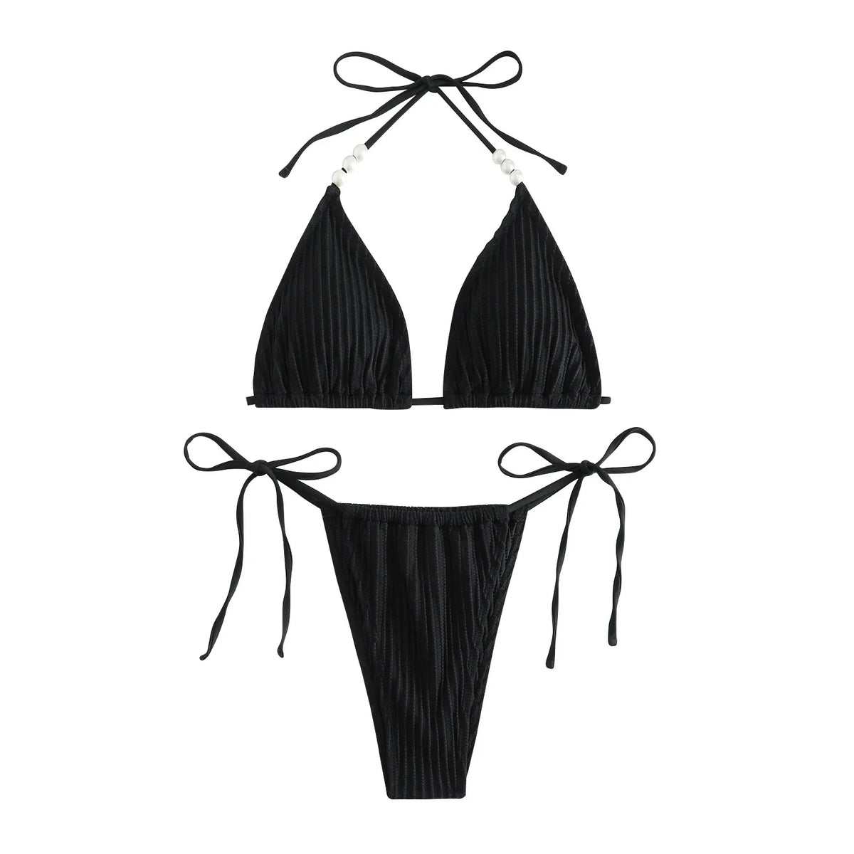 Sexy White Micro Bikini Women Swimsuit Swimwear Triangle Biquini Thong Bikinis Set White Swimming Female Bathing Suits Beachwear