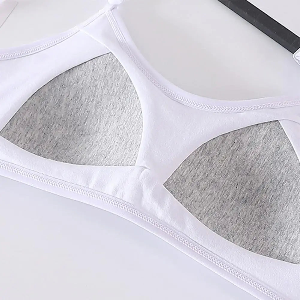 No Underwire Comfort Everyday Bra Women's Wirefree Padded Bra Seamless Full Coverage Cotton Bralette with Adjustable Strap