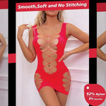 Local ShippingSexy Fishnet Bodysuit Lingerie Set Outfits Erotic Mesh SheerLingerie For Women Naughty