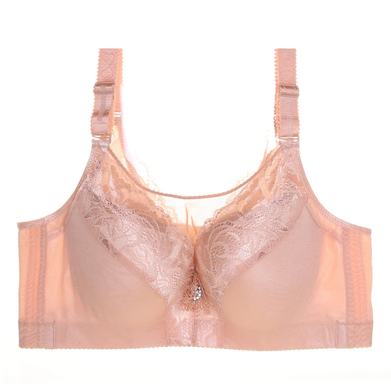 Plus Size 40-52 Sexy Seamless Bras For Fat mm oversize cup 120EFG cup bra with adjustable back underwear push up sexy lace bra