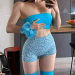 Seamless Hip Hugging Fitness Shorts, Internet Famous Sports Three Part Pants, High Waisted and High Stretch Peach Hip Pants for