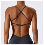 Women Cross Strap Sports Bra Women Push Up Sport Bra Yoga Gym Crop Top Brassiere Fitness Top Seamless Sport Bra Breathable Bras