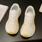 Spring Autumn Breathable Mesh Sneakers Women Mix Color Lace Up Sports Shoes Woman Wear Resistant Platform Casual Shoes Mujer