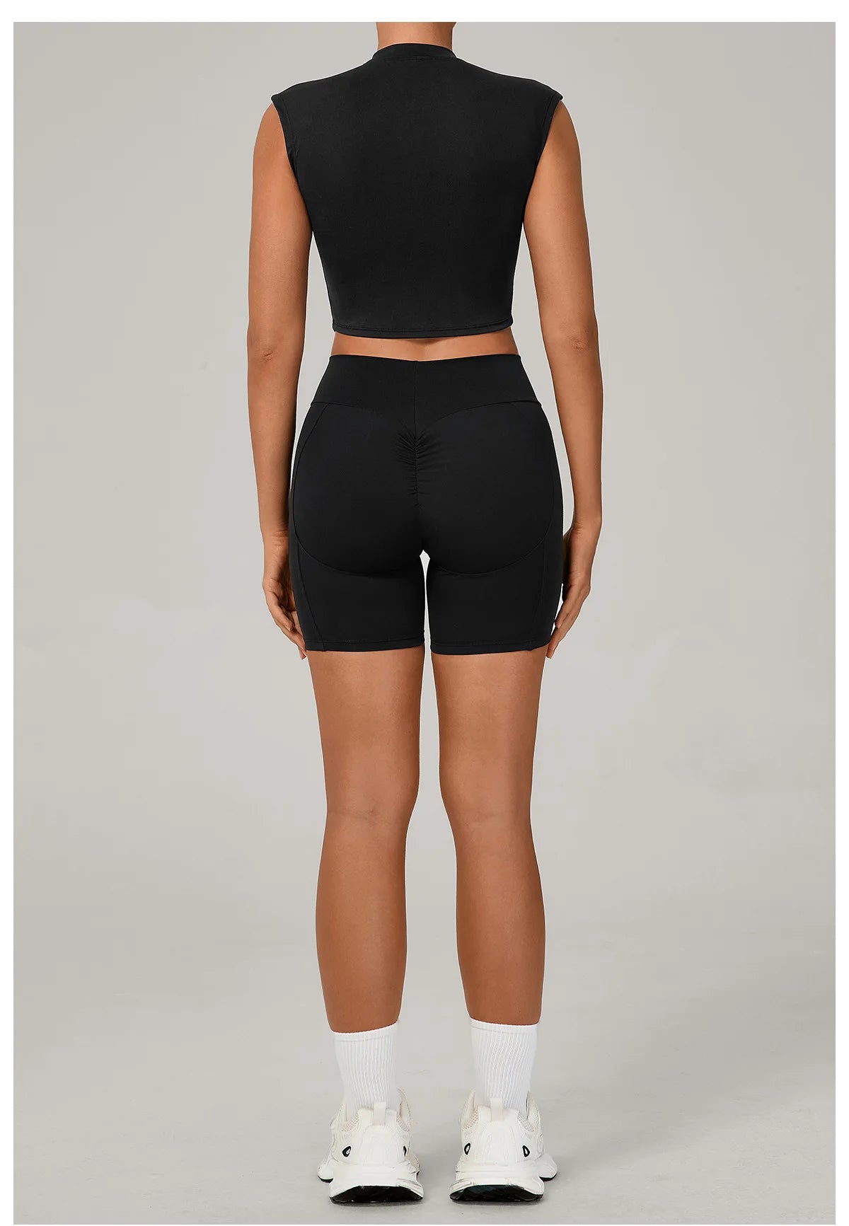 Naked Yoga Sets Women Quick Drying Slim Sports Shirt Fitness Suit Outdoors Sport High Waist Shorts Tight Running Workout Clothes