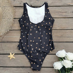 Striped Women One Piece Swimsuit High Quality Swimwear Printed Push Up Monokini Summer Bathing Suit Tropical Bodysuit Female