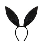 Easter Bunny Girl Cosplay 3-Piece Prop Set - Satin Headband Fluffy Rabbit Tail for Halloween Christmas