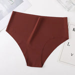 Women Seamless Panties Briefs Thin Ice Silky Underwear Female High Waist Underpants Summer Soft Panties Sexy Lingerie
