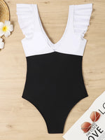 2026 Hollow Out Cross Ztvitality Swimsuit One Piece Solid Ruffle Swimwear Women Bathing Swimming Swim Suit Female Beach Wear