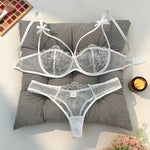 White Sexy Lingerie Set, An Experience of Daily Intimate Life That Is Both Pure and Exudes Allure ZA824057