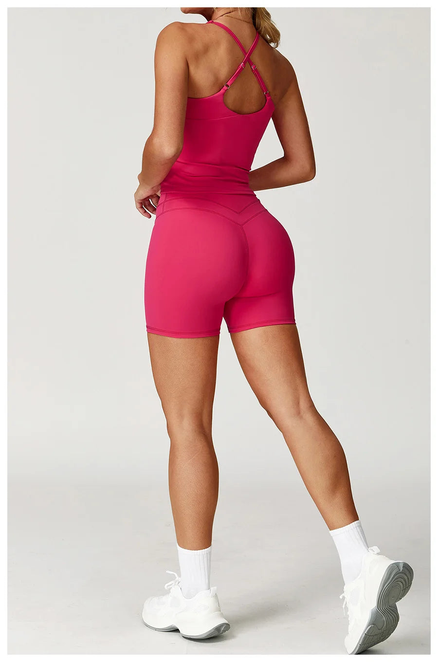 Yoga Set 2PCS Women Tracksuit Nude Feeling Workout Sets Gym Clothes Push Up Fitness Running Sportwear Sport Bra Leggings Suit