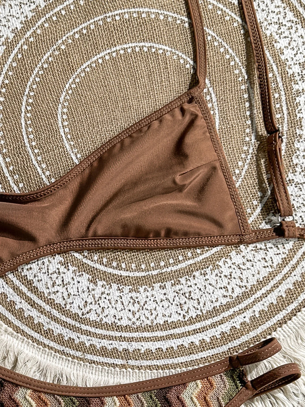 Crochet Striped High Leg Cut Brazilian Bikini Female Swimsuit Women Swimwear Two-pieces Bikini Set Bather Bathing Suit Swim Lady