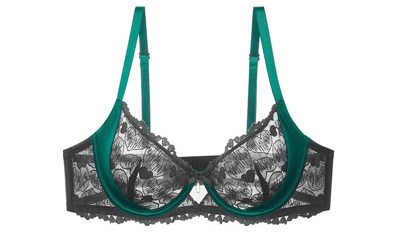 Sheer Lace Teddy Lingerie Set Panty Sexy Bra & Panty Set Ultra Thin Comfortable Summer Wear S-3XL BC Sexy Gift Sexy Tushy MOYISU
